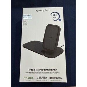 Mophie 15W 3-in-1 Wireless Charging Stand - Black NEW OPEN BOX